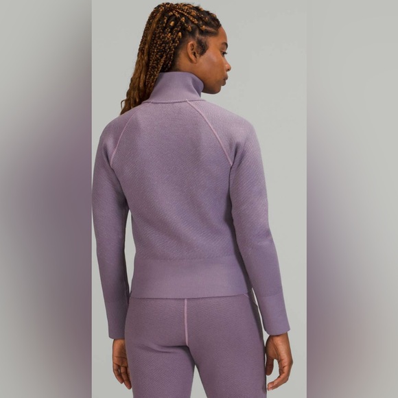 Lululemon End State Full Zip Jacket Dusky Lavendar Sz 10 - Picture 4 of 12